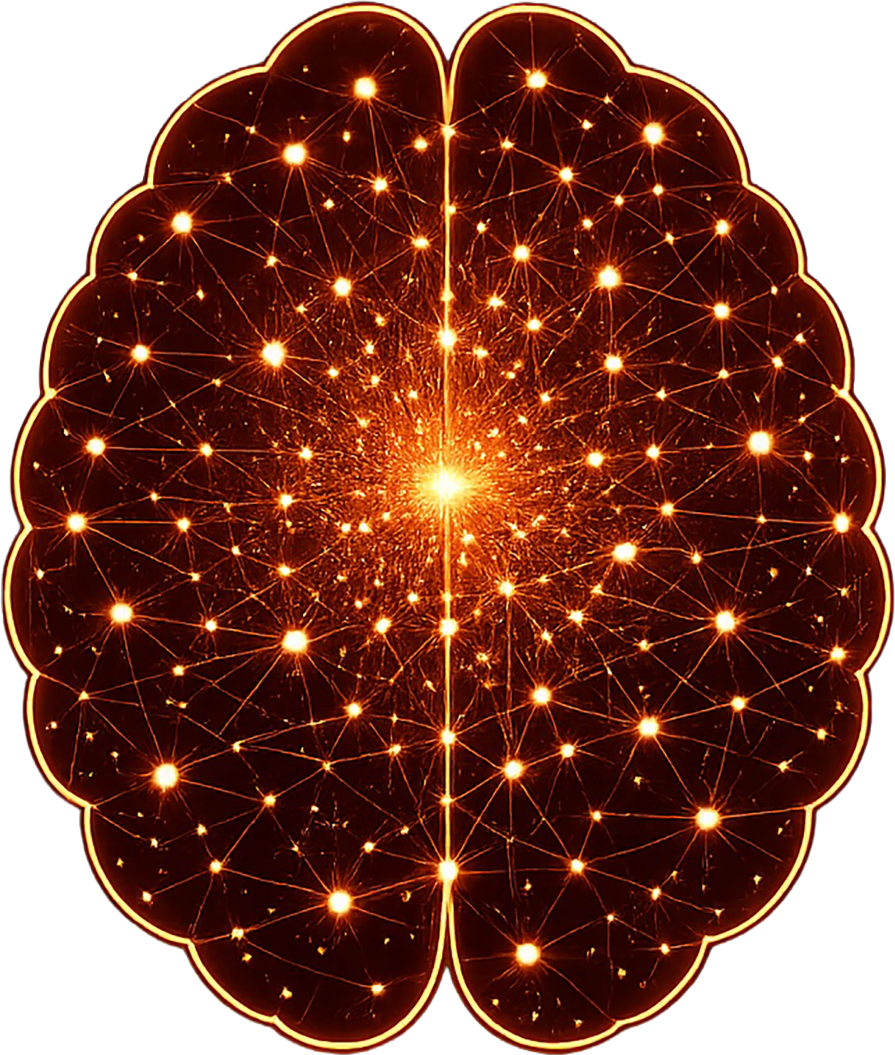 The onthe1 Second Brain, a neural network firing from its core